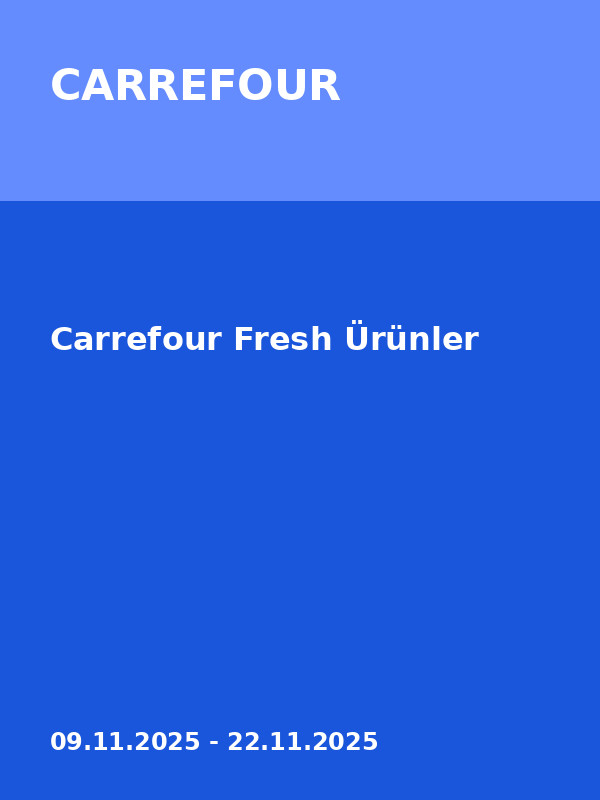 Carrefour Fresh Ürünler