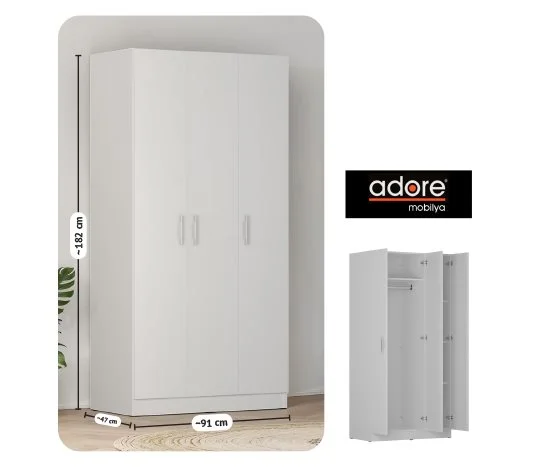 Adore 3 Kapaklı Gardırop