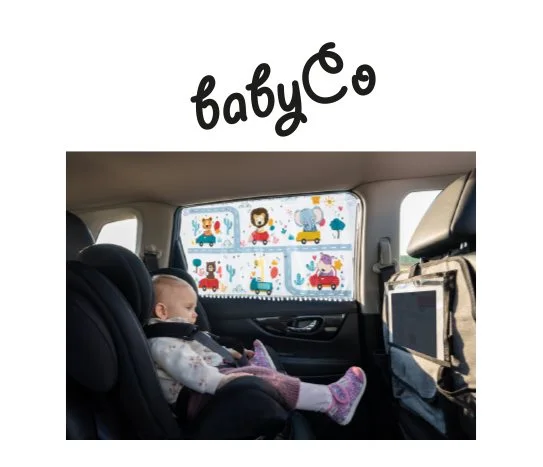 Babyco Araç İçi Baskılı Bez Güneşlik