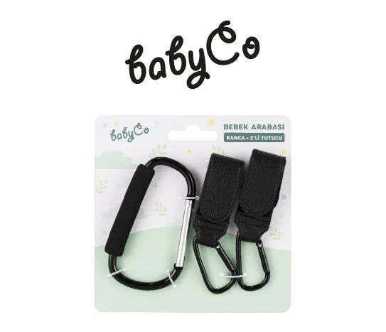 Babyco Bebek Arabası Kanca + 2'li Tutucu