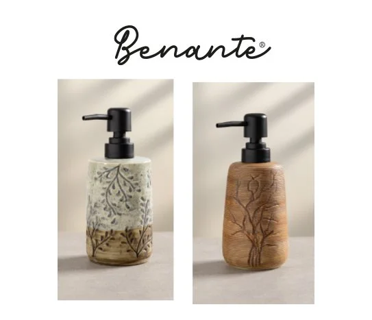 Benante Kabartmalı Desenli Sıvı Sabunluk Çeşitleri ~ 380 ml
