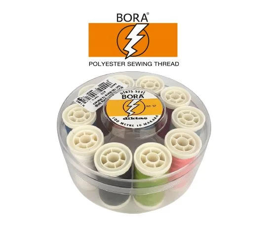 Bora 10'lu Dikiş İpi Seti