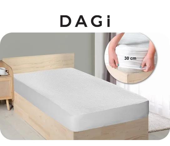 Dagi Tek Kişilik Sıvı Geçirmez Alez ~100x200+30 cm