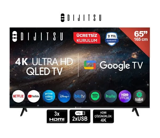 Dijitsu 65 İnç 4K Ultra Hd Qled Google Tv 65Dq40000