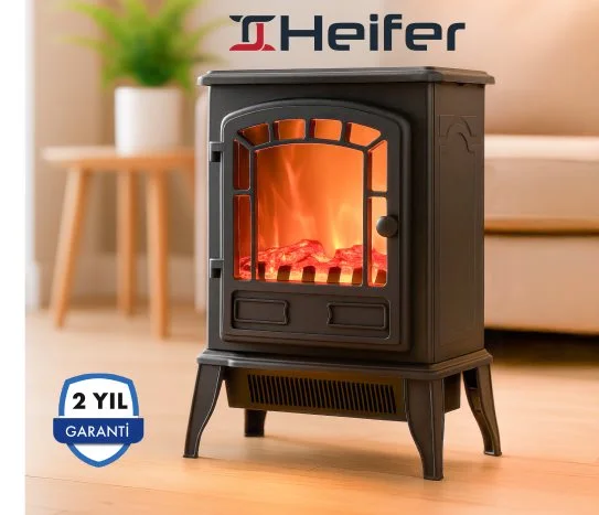 Heifer Şömine Görünümlü Elektirikli Isıtıcı