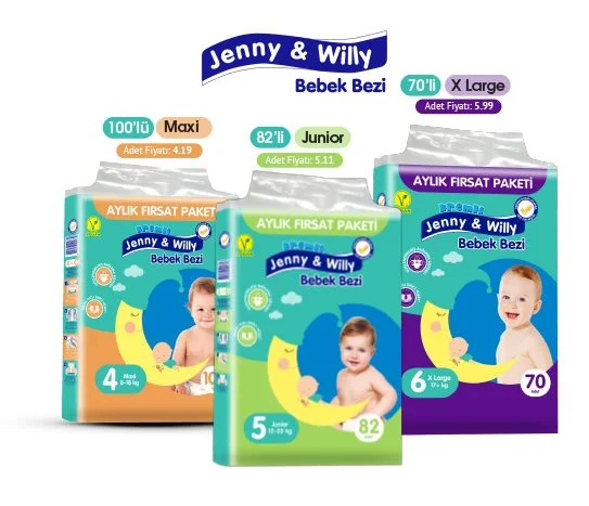Jenny&Willy Bebek Bezi Aylık Paket