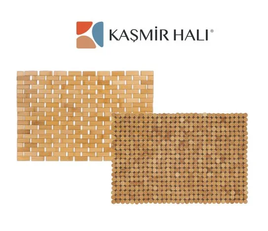 Kaşmir Halı Bambu Banyo Paspası 40X60 Cm