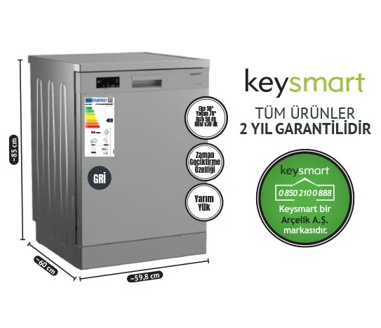 Keysmart 4 Programlı Bulaşık Makinesi Key 4014 Bms