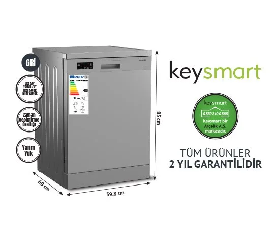 Keysmart 4 Programlı Bulaşık Makinesi Key 4014 Bms