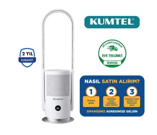Kumtel Hava Temizleyici Ve Vantilatör 2İn1