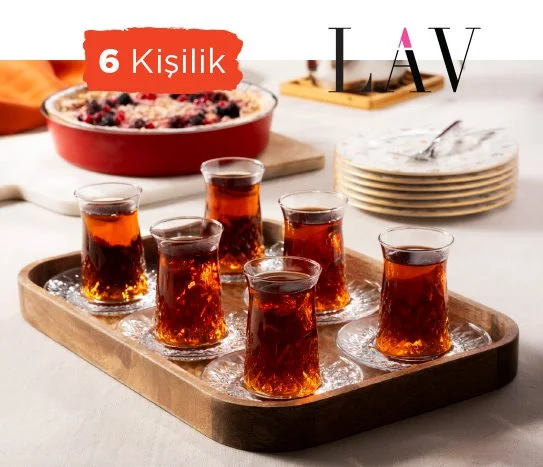 Lav 12 Parça Odin Çay Seti ~ 170 cc