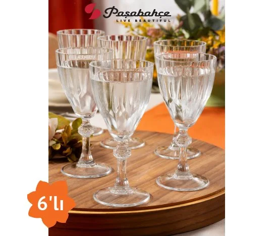 Paşabahçe Diamond Ayaklı Su Bardağı ~ 245 cc