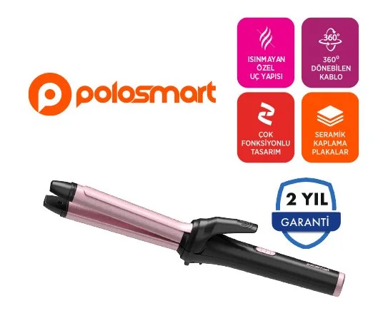 Polosmart Saç Düzleştirici Maşa 2Si1 Arada Pbs823