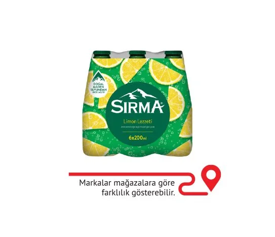Sırma Limon Aromalı C Vitaminli Maden Suyu