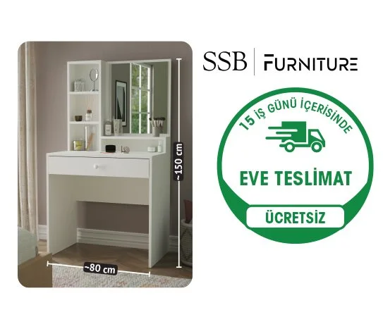 Ssb Furniture Lotus Makyaj Masasi