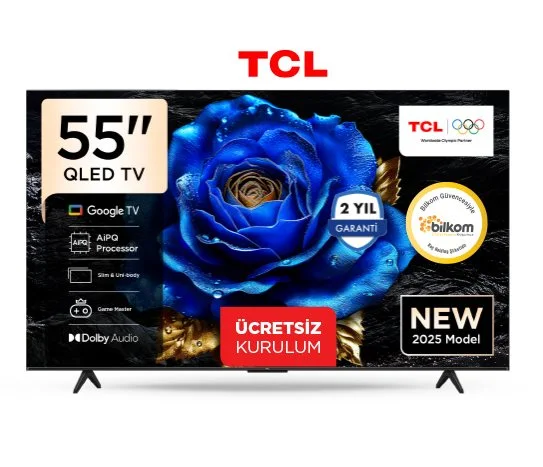 Tcl 55 İnç 4K Qled Hdr Google Tv 55T61C