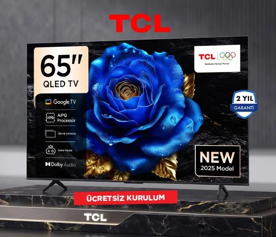 Tcl 65 İnç 4K Qled Hdr Google Tv 65T61C