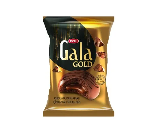 Torku Gala Gold Çikolata Kaplamalı Çikolata Soslu Kek